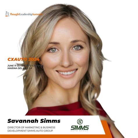 Savannah Simms Director Of Marketing And Business Development Simms