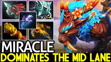 MIRACLE Mirana 100 Physical Damage Solo Mid Gameplay Dota 2 YouTube