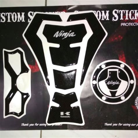 Jual Stiker Timbul Ninja 250 Mono Fairing Lengkap Tankpad Fuelpad