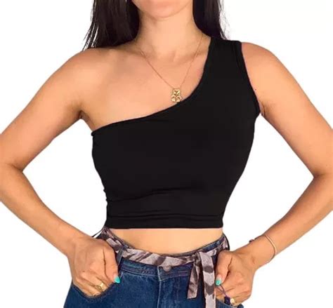 Cropped Top Blusa Blusinha Mula Manca Regata Bojo Uma Alça MercadoLivre