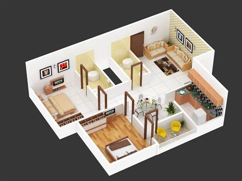 2bhk House Plan Concepts 25 Striking Designs For Constructing Contemporary Indian Residences