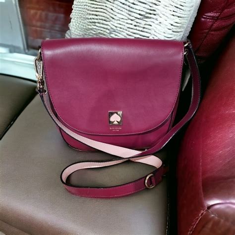 Kate Spade Bags Kate Spade Doreen New Bond Street Red Plum Leather