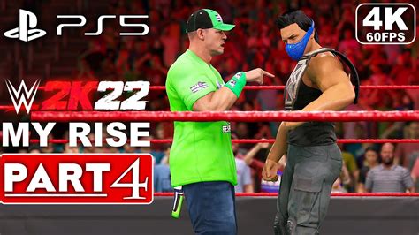 WWE 2K22 MyRise Gameplay Walkthrough Part 4 FULL GAME 4K 60FPS PS5