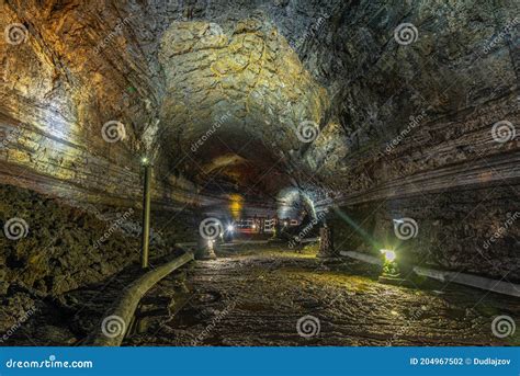 Manjanggul Cave at Jeju Island, Republic of Korea Stock Photo - Image ...