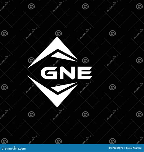 GNE Abstract Technology Logo Design On Black Background GNE Creative