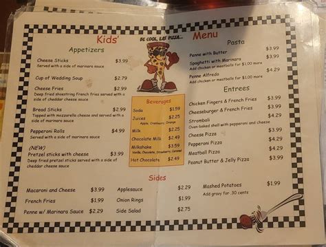 Menu At The Italian Oven Restaurant Somerset Glades Pike