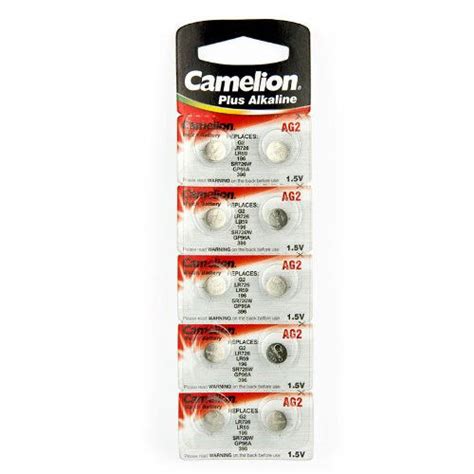 10 Pk Camelion AG2 396 LR726 SR59 1 5V Alkaline Button Cell Watch