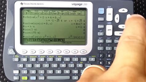 How To Solve Equations On The Texas Instruments TI Voyage 200