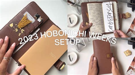 2023 HOBONICHI WEEKS SETUP Planner Walkthrough Notiq Sweet