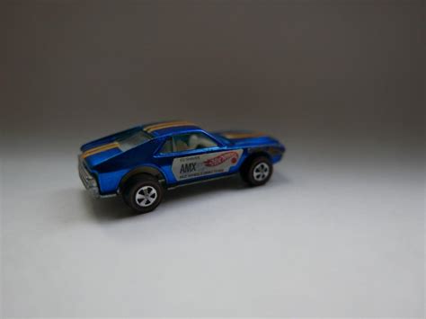 Hot Wheels Redline 1969 Custom Amx Blue With Ed Shaver Stickers Mint Condition 1959965448