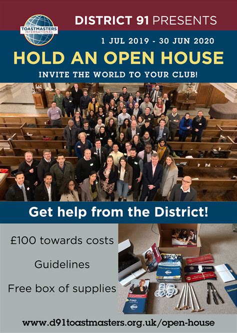 Open House Toastmasters Uk South District 91 Members