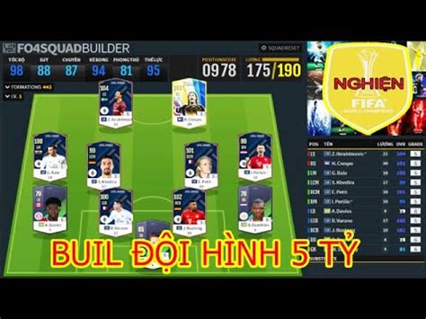 REVIEW FO4 NGHIỆN FIFA BUILD TEAM 5 TỶ MAX PING Nhất Trong Tầm Giá