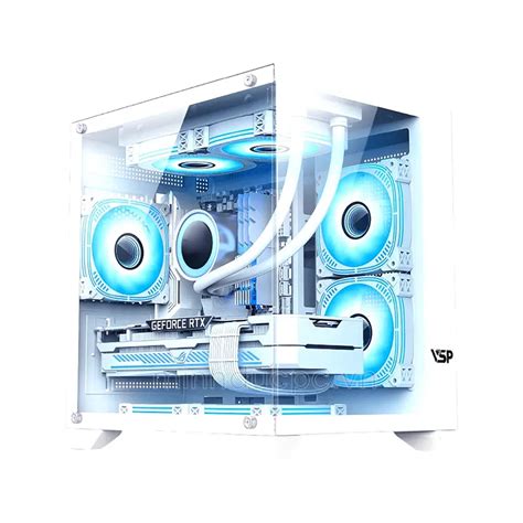 Vỏ case VSP X2 GALAXY White Aquanaut Galaxy Gaming M ATX