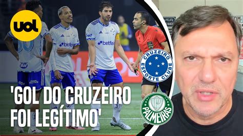 GOL DO CRUZEIRO CONTRA O PALMEIRAS FOI LEGÍTIMO MAURO CEZAR PEREIRA