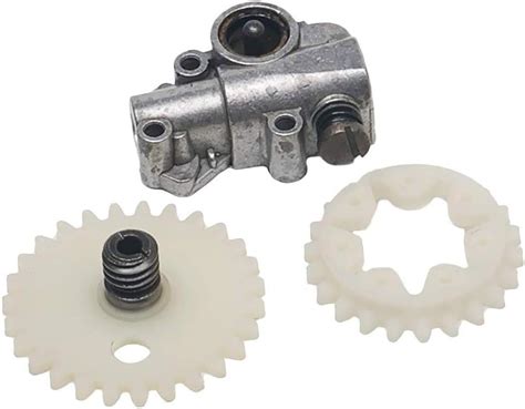 Carkio Oil Pump Worm Gear Wheel Combination Set Compatible With Stihl