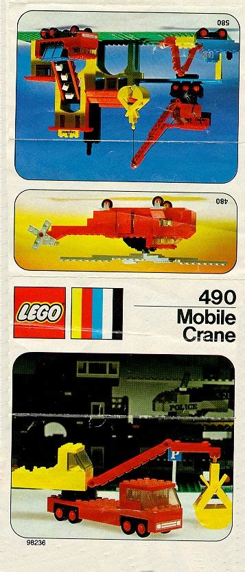 View Lego® Instruction 490 Mobile Crane Lego Instructions And