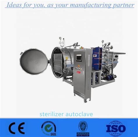 Automatic Steam Sterilizer Water Spray Retort Autoclave For Food