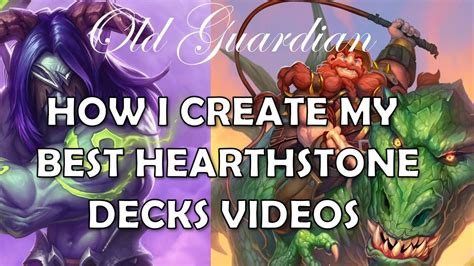 How I Create My Best Hearthstone Decks Videos Using Hsreplay To Find