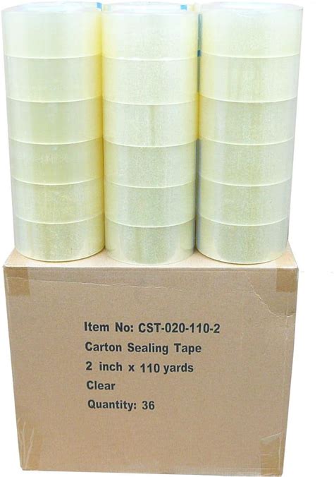 Meshy Fency 36 Rolls Clear 2 Mil Carton Shipping Box Sealing Packing