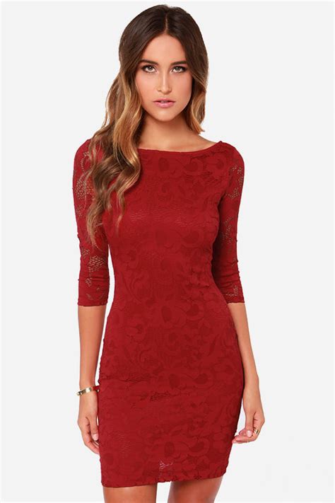 Wine Red Dress - Bodycon Dress - Sexy Dress - $49.00 - Lulus