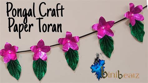 Paper Toran Easy Thoranam Making For Festivals Pongal Craft