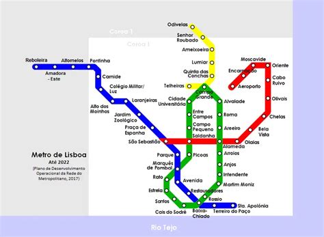 Plan De M Tro De La Ville De Lisbonne T L Charger Metroville