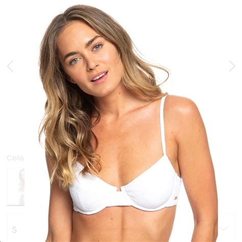 Roxy Swim Nwt Roxy White Sun Memory Underwired Bikini Set S Topm Bottom Poshmark