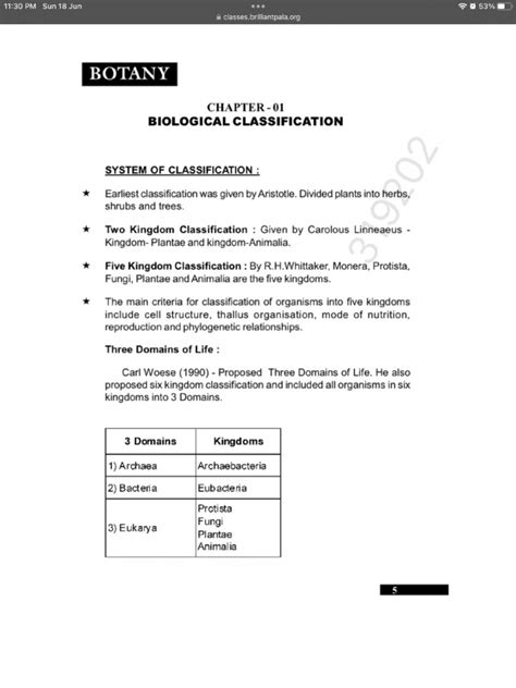 Biological Classification | PDF