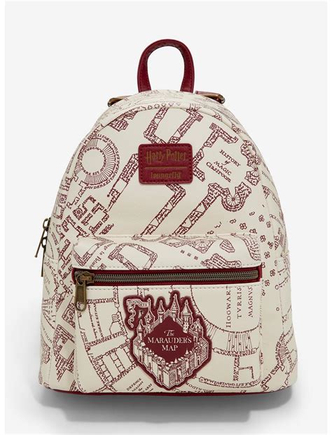 Loungefly Harry Potter Maroon Marauder S Map Mini Backpack GOODBUYTOOLS