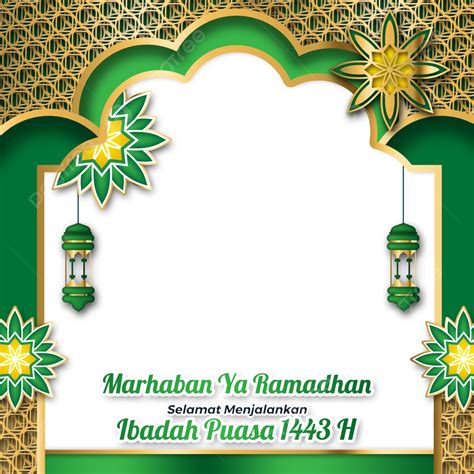 Twibbon Design Islami Bentuk Marhaban Ya Ramadhan H Twibbon