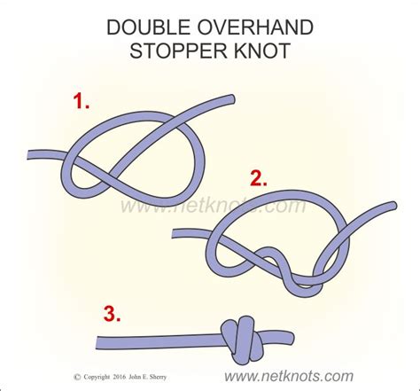 How To Tie A Double Overhand Knot How To Hyu