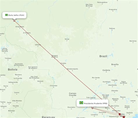 Flights From Presidente Prudente To Porto Velho Ppb To Pvh Flight Routes