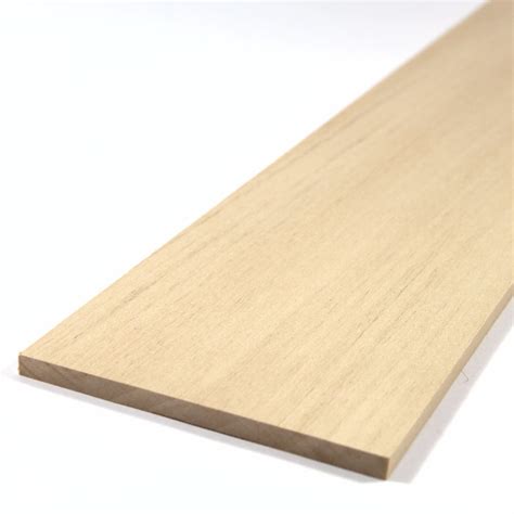 Basswood Sheet 450mm X 100mm X 6 0mm Ba60 Bromley Craft