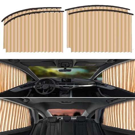 Car Curtain Slat Folding Window Sunshade Magnetic Car Side Window Sun