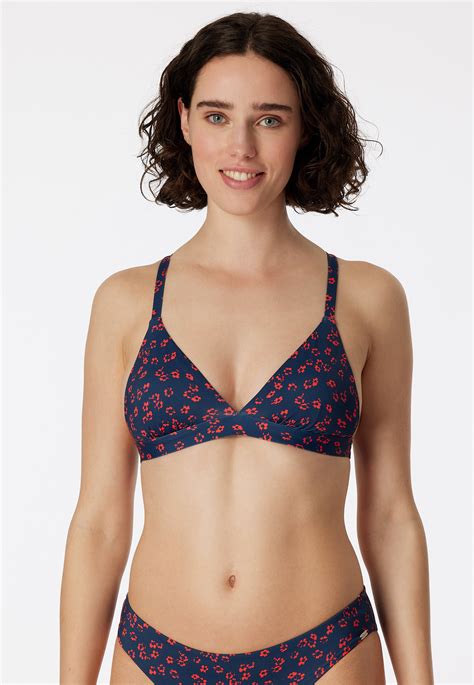 Bikini Triangel Top Herausnehmbare Pads Variable Tr Ger Multicolor