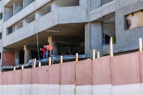 A Constru O Da Constru O Residencial Moderna Nova Trabalhadores