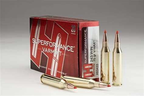 Hornady 243 Winchester 75 Gr V Max Superformance Varmint 20 Box