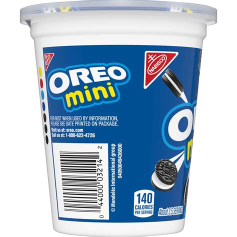 OREO Mini Chocolate Sandwich Cookies Go Paks 3 5 Oz Cup 3 5 Oz Shipt