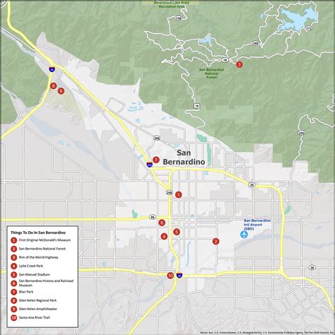 San Bernardino Map, California - GIS Geography