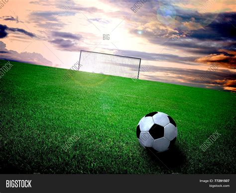 Soccer Field Sky Image And Photo Free Trial Bigstock