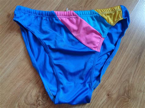 Vintage 80s Mens Swim Trunks Bathing Suit Vintage Swim