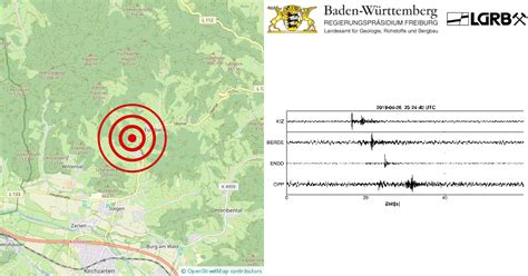 Erdbeben Bei Stegen Lkrs Brsg Hochschw Bw Am