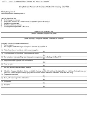 Fillable Online Def Htm Form Def A Proxy Statement Definitive