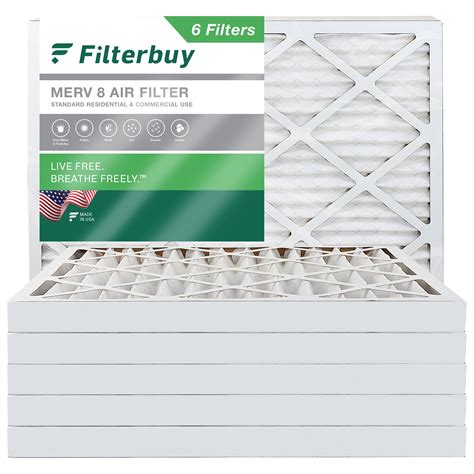 しては Filterbuy 20x25x2 Air Filter Merv 13 Optimal Defense 1 Pack