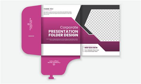 Minimal simple Corporate business presentation folder design template ...