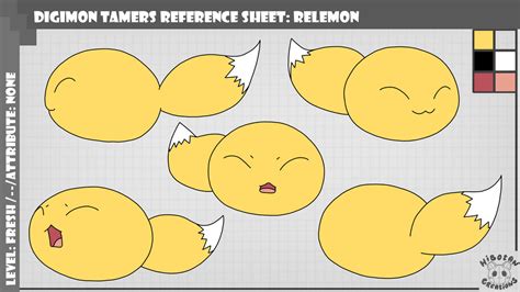 Relemon Digimon Tamers Reference Sheet By Hibotancreations On Deviantart