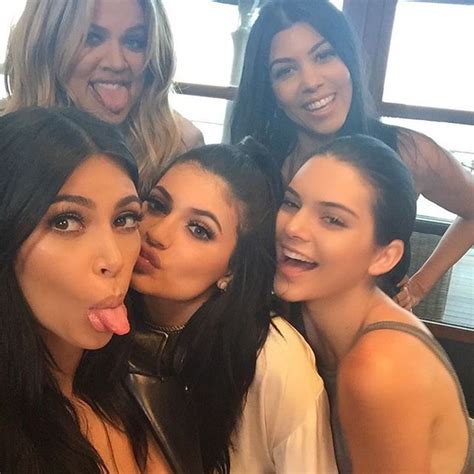 Kim Kardashian Put Selfies With Kris And Caitlyn And With The Sisters