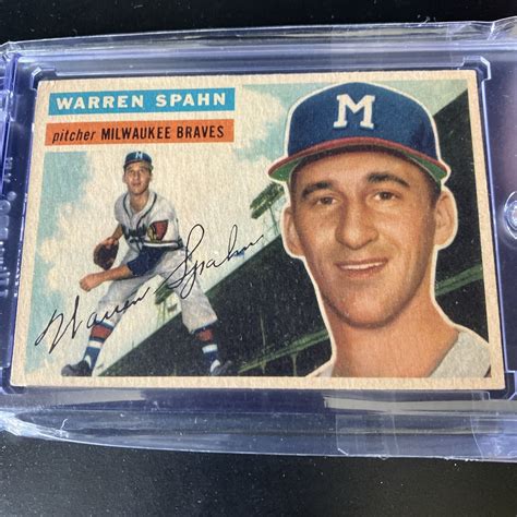 Topps Set Break Warren Spahn Exmt Ebay