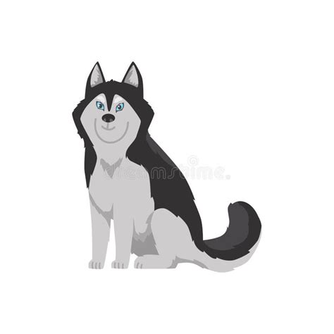 Husky Dog Dog Cartoon Eyes Stock Illustrations 916 Husky Dog Dog