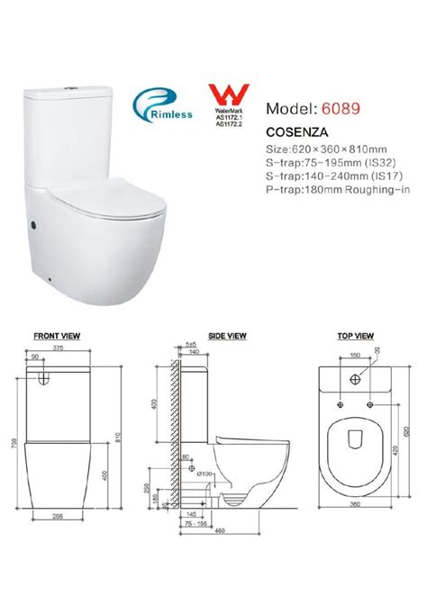 Cosenza Rimless Back To Wall Toilet Suite Bargain Bathrooms